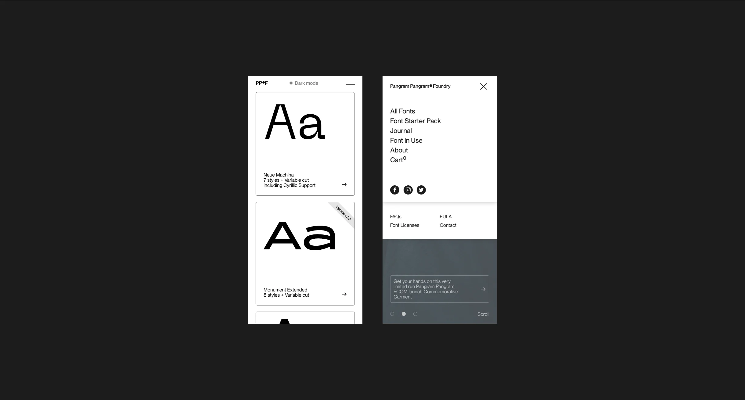 Pangram Pangram® Website Design Web Digital webdesign innovation tech ux ui experience